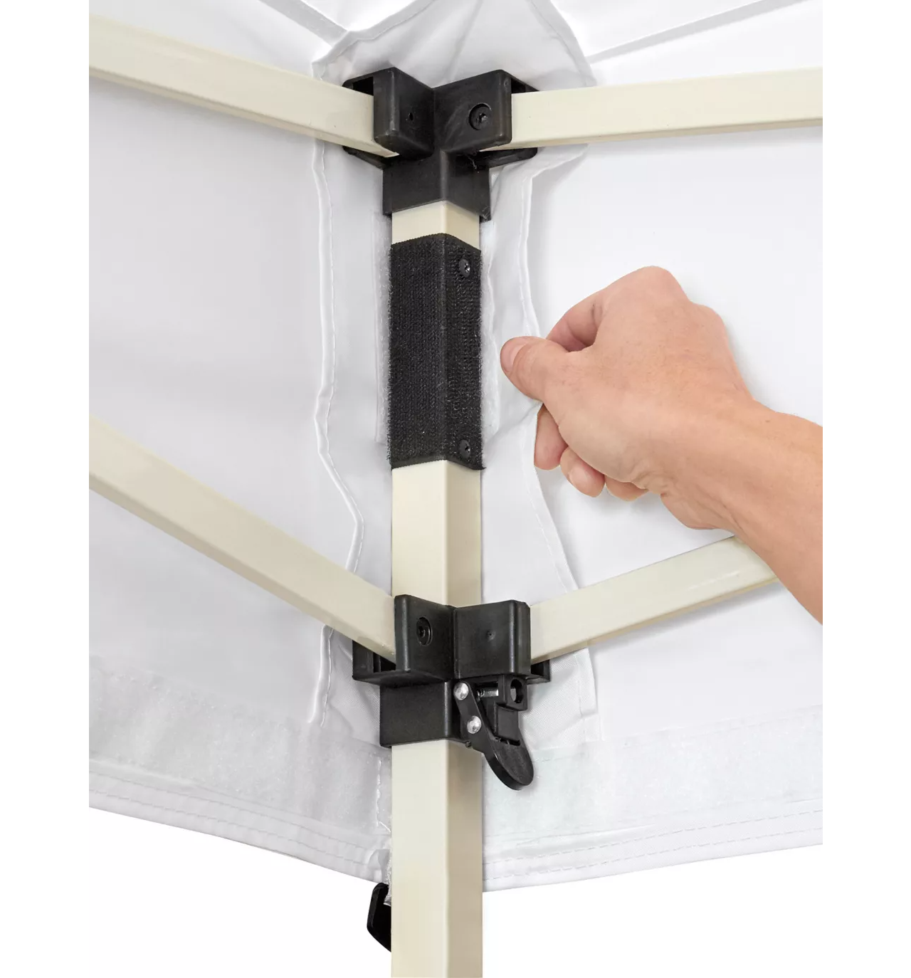 White Steel Frame Canopy - 10'x20'