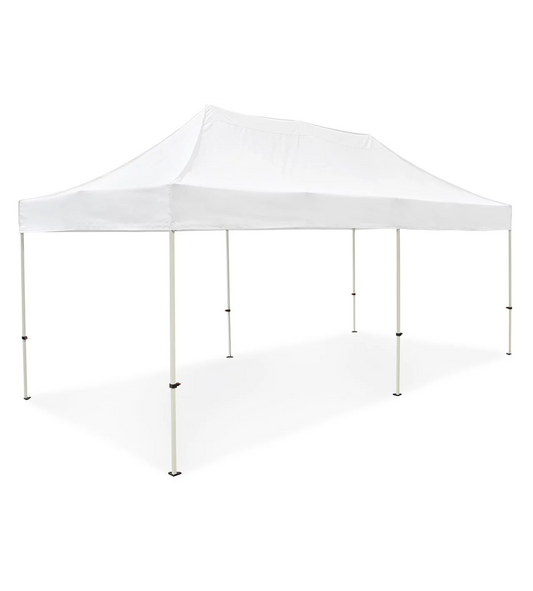 White Steel Frame Canopy - 10'x20'
