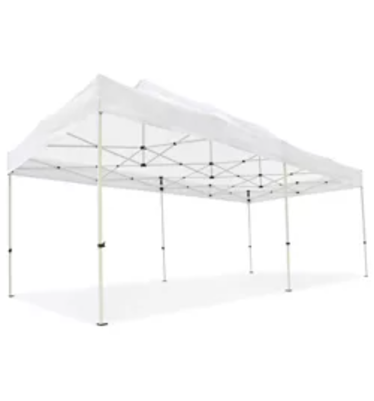 White Steel Frame Canopy - 10'x20'