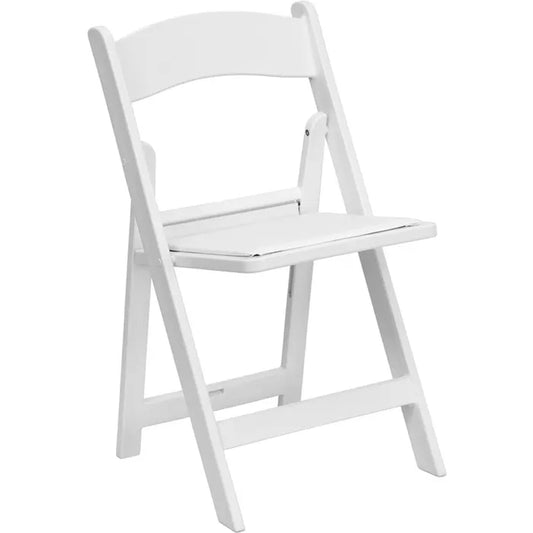 White Resin Folding Chairs